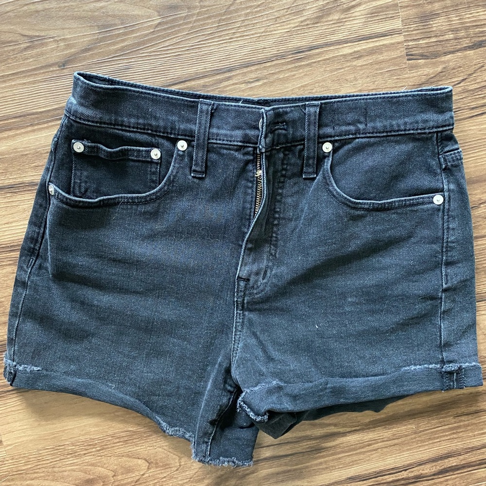 MADEWELL: High Rise Denim shorts - Picture 2 of 3